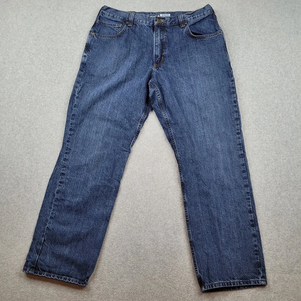Carhartt Jeans Mens 36x32‎ Blue Relaxed Fit BD5119-M Workwear Denim